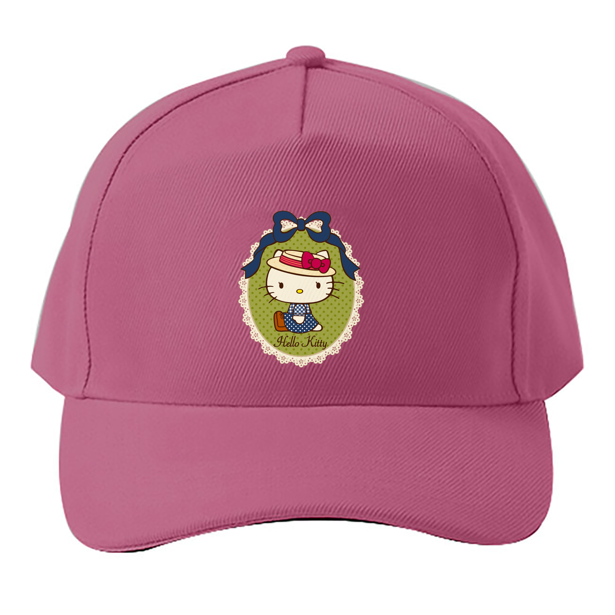 （画像用） Hello Kitty ハローキティ ベースボールキャップ 綿100％ 男女兼用 帽子 スポーツ